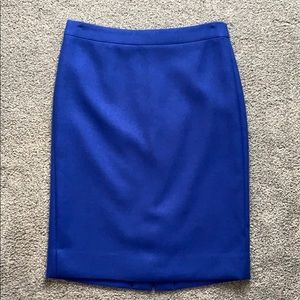 JCrew blue pencil skirt